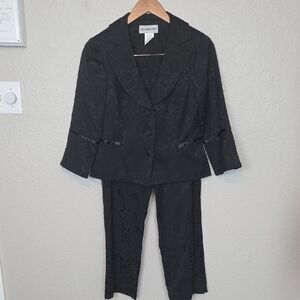Vintage Sharon Young Black Pantsuit